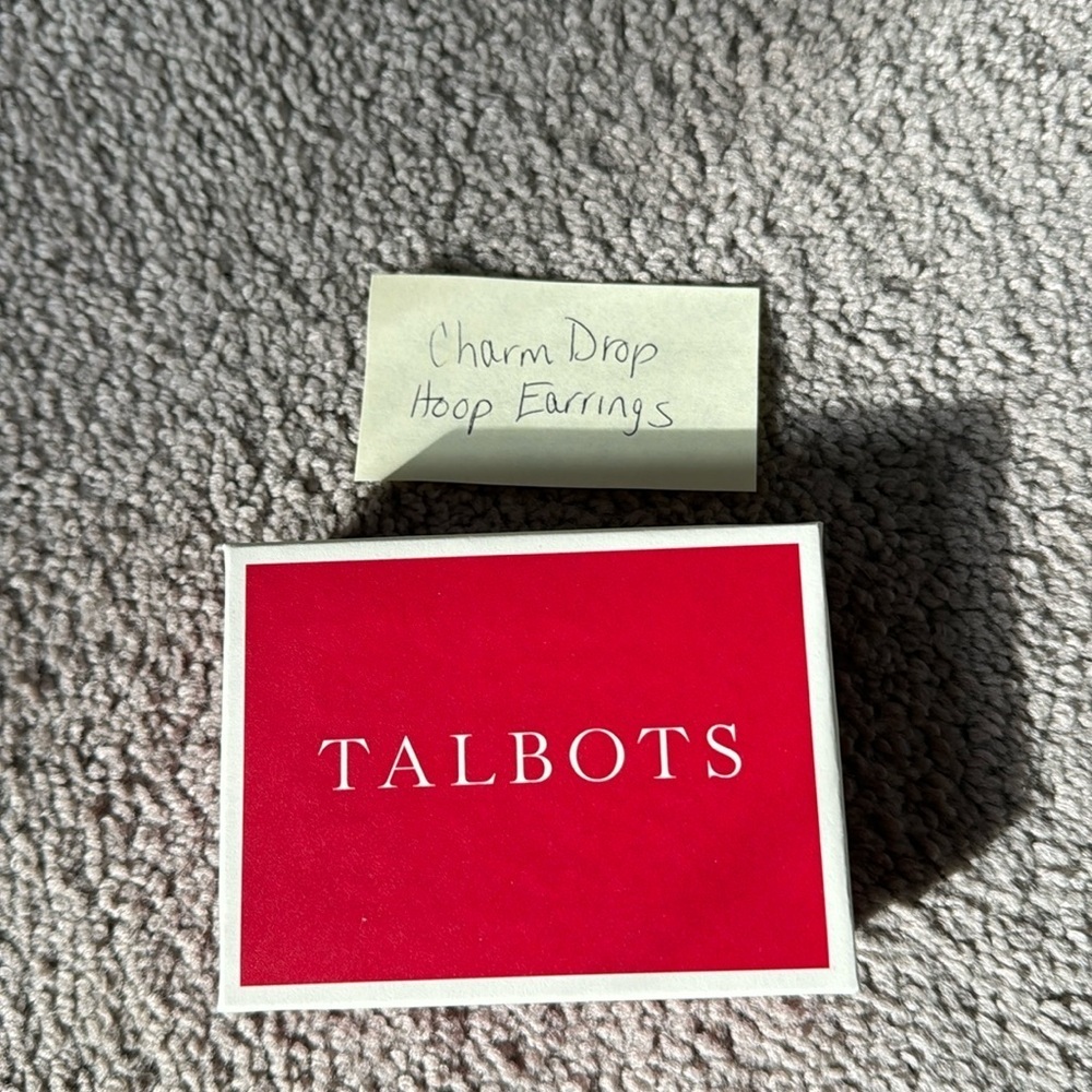 Nwt Talbots charm drop earrings - Picture 2 of 4